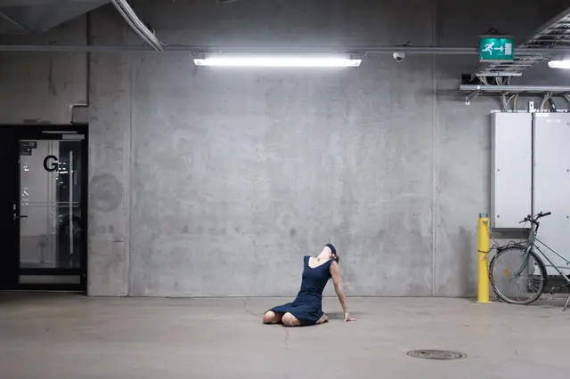 Dancer, parking garage