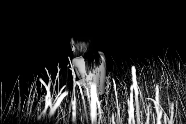 Night, tall grass